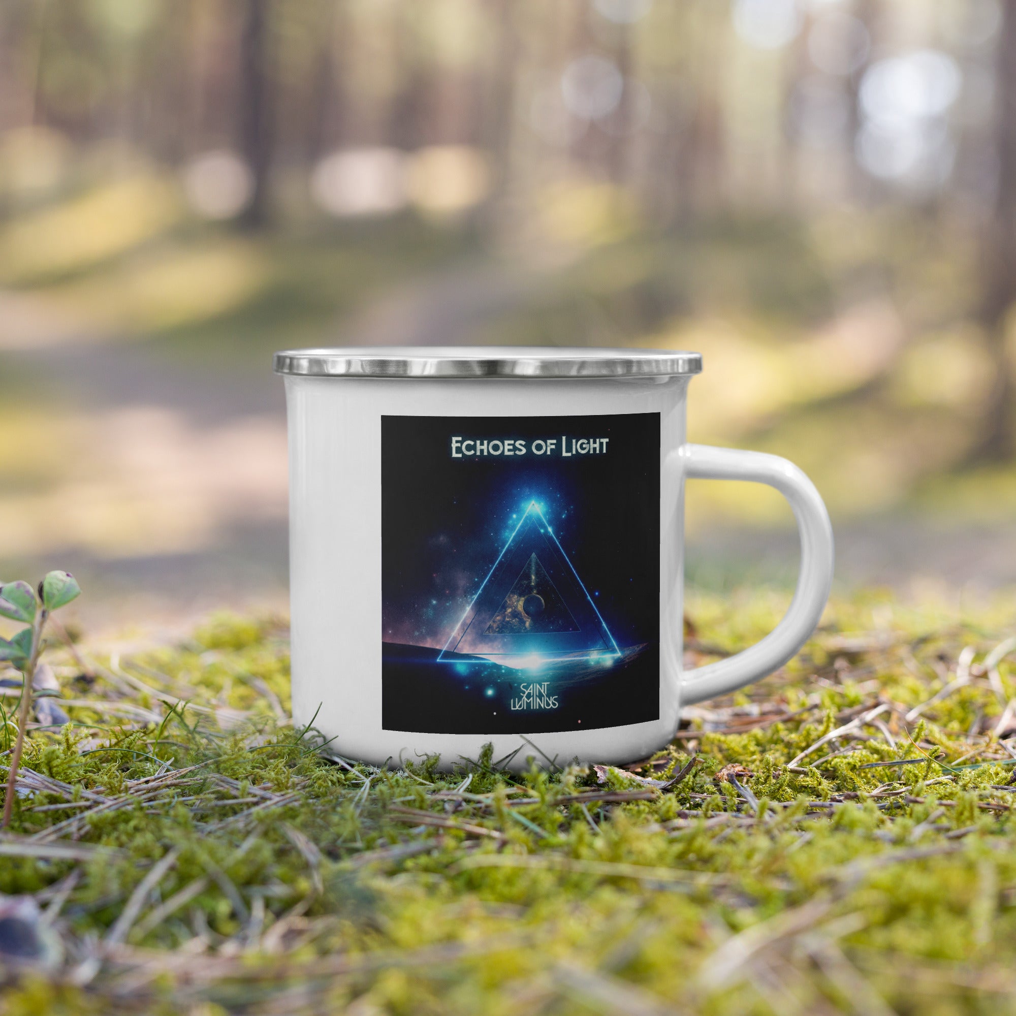 Echoes of Light Enamel Mug